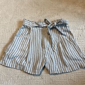 Lulus linen Shorts Striped with Tie Waist Women’s XS